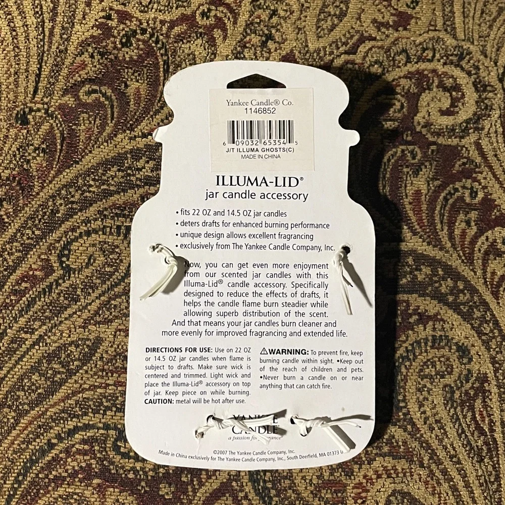 Yankee Candle Silver ghost Illuma-Lid Jar Candle Accessory